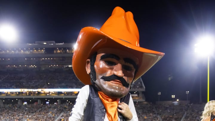 Sep 9, 2023; Tempe, Arizona, USA; Oklahoma State Cowboys mascot Pistol Pete