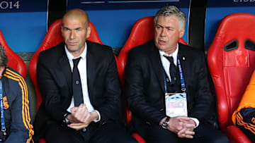 Zinedine Zidane y Carlo Ancelotti son parte de la gloriosa historia, como entrenadores, del Real Madrid 