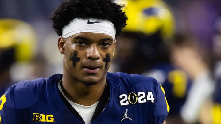 Jan 8, 2024; Houston, TX, USA; Michigan Wolverines defensive back Will Johnson (2) against the Washington Huskies during the 2024 College Football Playoff national championship game at NRG Stadium. Mandatory Credit: Mark J. Rebilas-USA TODAY Sports