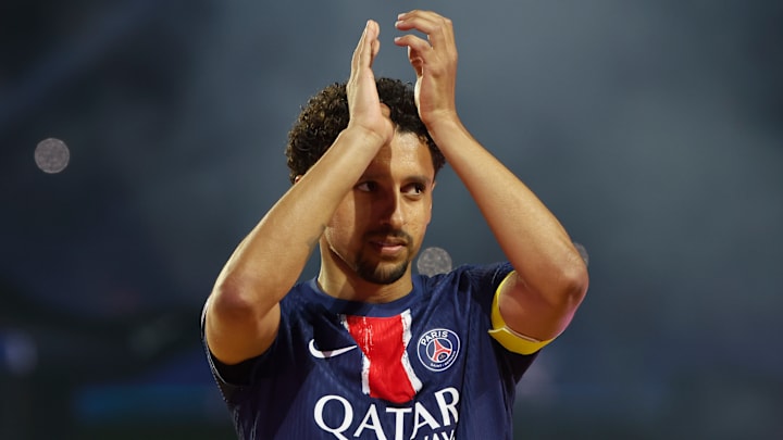 Marquinhos est bien présent dans le groupe parisien pour la finale de Coupe de France Marquinhos est bien présent dans le groupe parisien pour la finale de Coupe de France