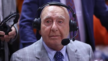 Mar 1, 2025; Knoxville, Tennessee, USA; ESPN analyst Dick Vitale before the game between the Tennessee Volunteers and the Alabama Crimson Tide at Thompson-Boling Arena at Food City Center. Mandatory Credit: Randy Sartin-Imagn Images
