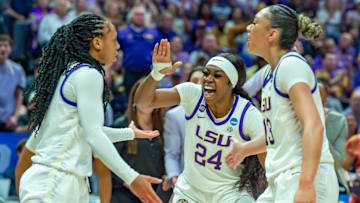 Aneeshah Morrow 24, LSU Tigers take on Florida State in the second round of the NCAA Womens Basketball Tournament in Baton Rouge, LA. Monday, March 24, 2025.