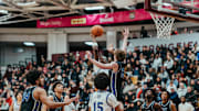 Burke High (MA) takes on East Catholic (CT) in the 2025 Spalding Hoophall Classic in Springfield, Mass. on the campus of Springfield College.
