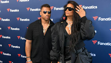 Russell Wilson and Ciara at the Fanatics Super Bowl LIX Party.