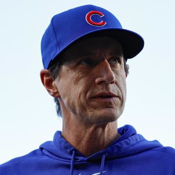 Jul 2, 2024; Chicago, Illinois, USA; Chicago Cubs manager Craig Counsell (30) looks on before a baseball game against the Philadelphia Phillies at Wrigley Field.