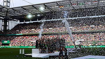 Volle Tribünen: Der VfL Wolfsburg gewann zweimal hintereinander den DFB-Pokal vor großer Kulisse