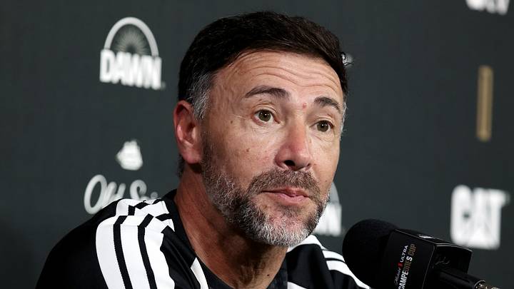 New Inter Miami head coach Kily González talks with reporters Tuesday about tonight's Campeones Cup match against Cruz Azul.