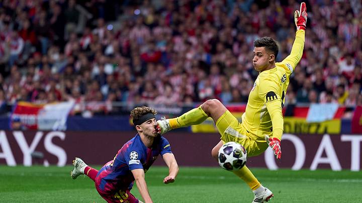 Atletico-Keeper Juan Musso traf Fermin Lopez böse im Gesicht Atletico-Keeper Juan Musso traf Fermin Lopez böse im Gesicht