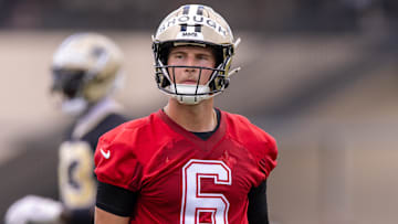 New Orleans Saints quarterback Tyler Shough