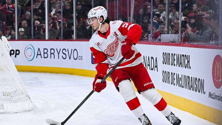 Moritz Seider of the Detroit Red Wings