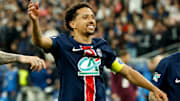 Marquinhos, capitaine du PSG, en finale de Coupe de France samedi dernier