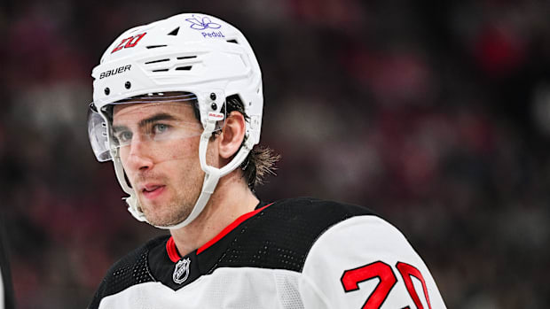 New Jersey Devils center Michael McLeod