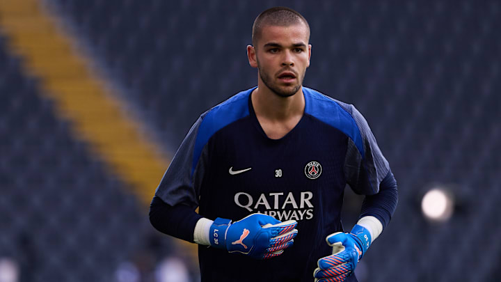 Lucas Chevalier s'est engagé avec le Paris Saint-Germain cet été. Lucas Chevalier s'est engagé avec le Paris Saint-Germain cet été.
