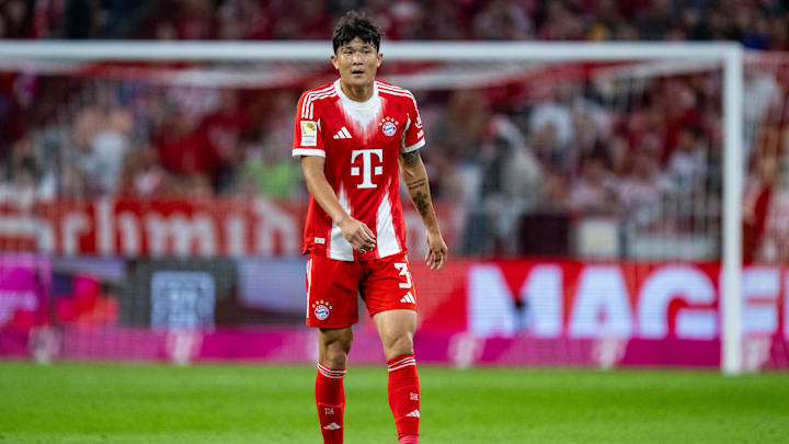 Min-jae Kim im Trikot des FC Bayern Min-jae Kim im Trikot des FC Bayern