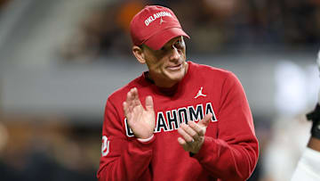 Nov 1, 2025; Knoxville, Tennessee, USA; Oklahoma Sooners head coach Brent Venables before the game against the Tennessee Volunteers at Neyland Stadium. Mandatory Credit: Randy Sartin-Imagn Images