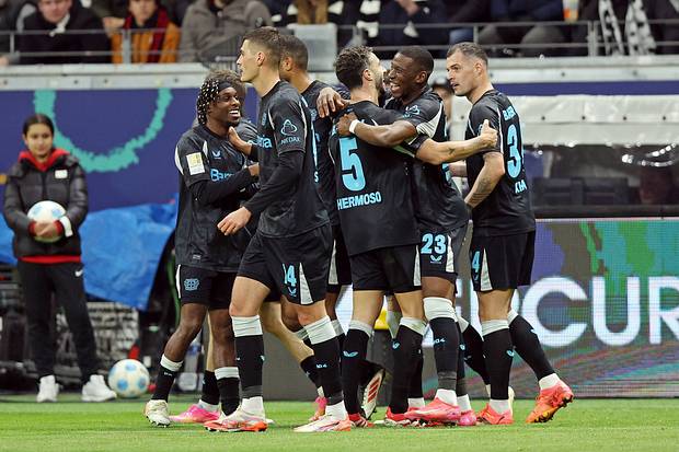Bayer Leverkusen célèbre le score