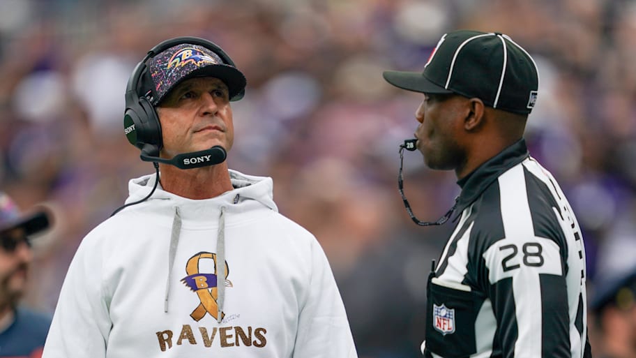 Ravens head coach John Harbaugh