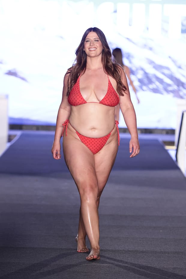 Raeann Langas walks the runway for the Sports Illustrated Swimsuit Runway Show