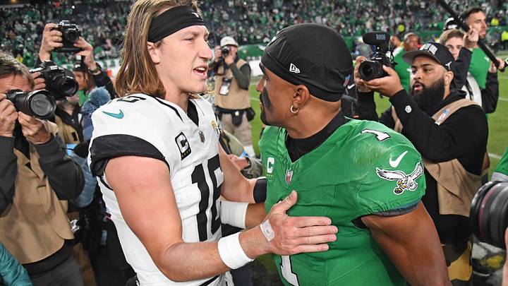 Jacksonville Jaguars QB Trevor Lawrence and Philadelphia Eagles QB Jalen Hurts