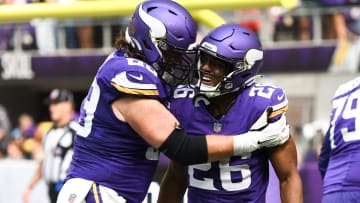 Minnesota Vikings OL Dan Feeney and RB Kene Nwangwu