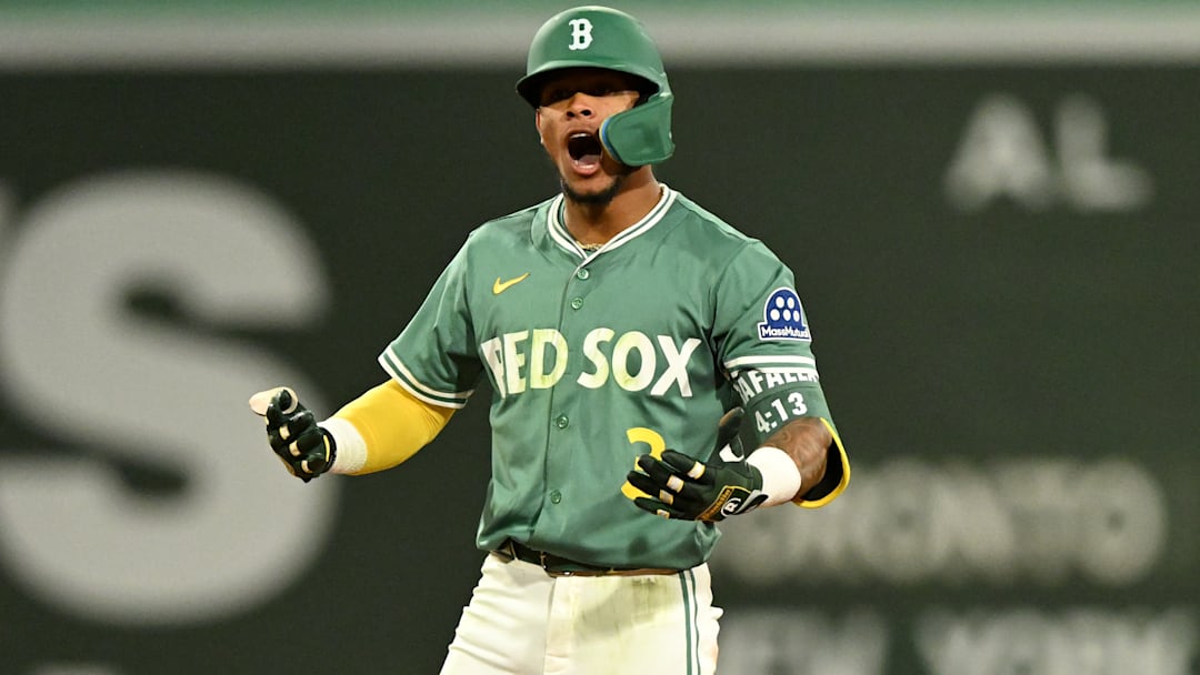 Boston Red Sox center fielder Ceddanne Rafaela.