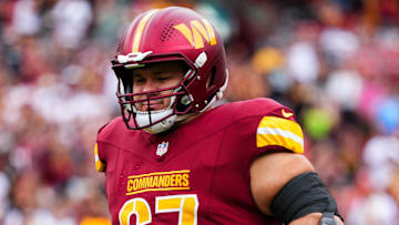Washington Commanders offensive lineman Nick Allegretti
