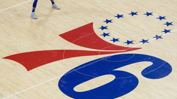 Mar 5, 2019; Philadelphia, PA, USA; Philadelphia 76ers guard Ben Simmons (25) stands by the center