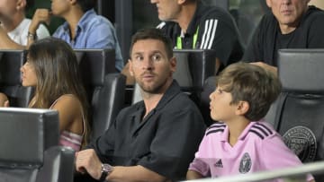 Lionel Messi lors du match de coupe opposant l'Inter Miami et le Houston Dynamo