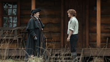 Outlander -- Courtesy of STARZ -- Jamie and Lord John Grey