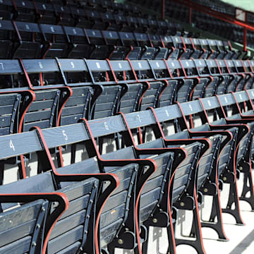 April 13, 2012; Boston, MA, USA; A general view of empty seats on opening day at Fenway Park prior to a game between the Boston Red Sox and Tampa Bay Rays. Mandatory Credit: Bob DeChiara-Imagn Images