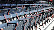 April 13, 2012; Boston, MA, USA; A general view of empty seats on opening day at Fenway Park prior to a game between the Boston Red Sox and Tampa Bay Rays. Mandatory Credit: Bob DeChiara-Imagn Images