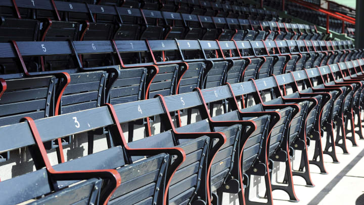 April 13, 2012; Boston, MA, USA; A general view of empty seats on opening day at Fenway Park prior to a game between the Boston Red Sox and Tampa Bay Rays. Mandatory Credit: Bob DeChiara-USA TODAY Sports