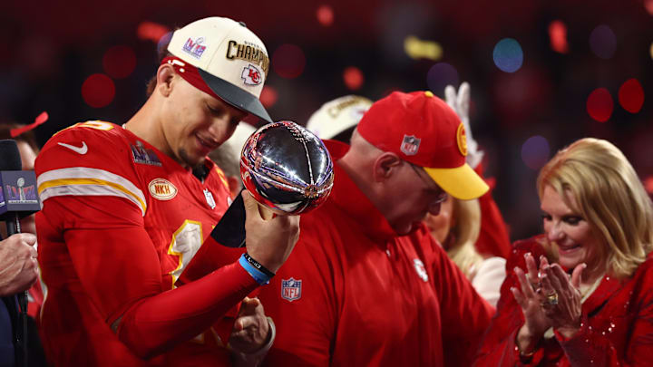 Patrick Mahomes is the betting favorite to be named Super Bowl MVP for the third straight year. Patrick Mahomes is the betting favorite to be named Super Bowl MVP for the third straight year.