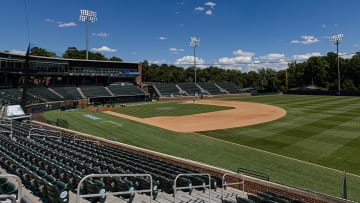 Jun 7, 2024; Chapel Hill, NC, USA; Boshamer Stadium prior to the North Carolina Tar Heels and West Virginia Mountaineers playing in the DI Baseball Super Regional.  Mandatory Credit: Jeffrey Camarati-USA TODAY Sports
