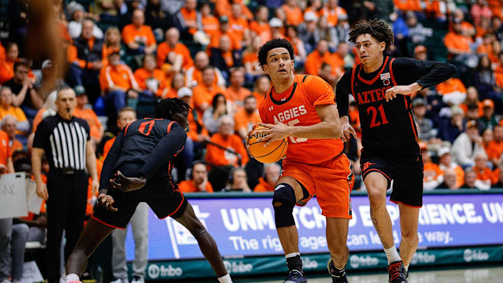  San Diego State Aztecs guard Miles Byrd (21) 