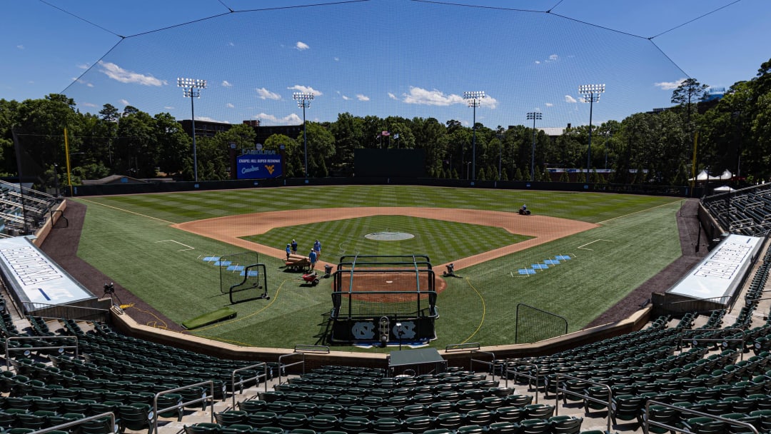 Jun 7, 2024; Chapel Hill, NC, USA; Boshamer Stadium prior to the North Carolina Tar Heels and West Virginia Mountaineers playing in the DI Baseball Super Regional.  Mandatory Credit: Jeffrey Camarati-USA TODAY Sports