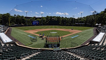 Jun 7, 2024; Chapel Hill, NC, USA; Boshamer Stadium prior to the North Carolina Tar Heels and West Virginia Mountaineers playing in the DI Baseball Super Regional.  Mandatory Credit: Jeffrey Camarati-Imagn Images
