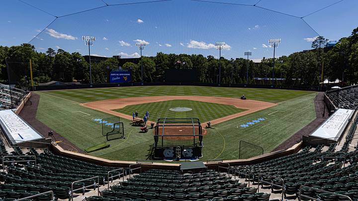 Jun 7, 2024; Chapel Hill, NC, USA; Boshamer Stadium prior to the North Carolina Tar Heels and West Virginia Mountaineers playing in the DI Baseball Super Regional.  Mandatory Credit: Jeffrey Camarati-Imagn Images