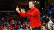 Mar 22, 2024; Memphis, TN, USA; Nebraska Cornhuskers head coach Fred Hoiberg gives direction during the second half against the Texas A&M Aggies in the NCAA Tournament First Round at FedExForum.
