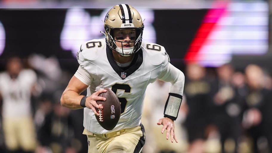New Orleans Saints quarterback Tyler Shough 