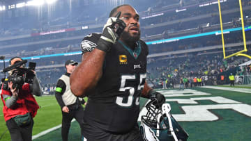 Dec 25, 2023; Philadelphia, Pennsylvania, USA; Philadelphia Eagles defensive end Brandon Graham (55)