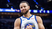 Nov 1, 2025; Indianapolis, Indiana, USA;  Golden State Warriors guard Stephen Curry (30) in the first half  against the Indiana Pacers at Gainbridge Fieldhouse. Mandatory Credit: Trevor Ruszkowski-Imagn Images