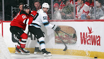 Bill Armstrong speaks on Sean Durzi injury in Utah Hockey Club loss to the New Jersey Devils