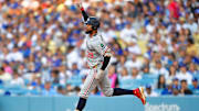 Jul 21, 2025; Los Angeles, California, USA; Minnesota Twins center fielder Byron Buxton (25) runs the bases after hitting a solo home run against the Los Angeles Dodgers during the first inning  at Dodger Stadium. 