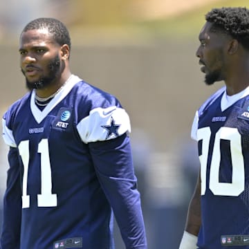 Dallas Cowboys linebacker Micah Parsons and defensive end DeMarcus Lawrence.