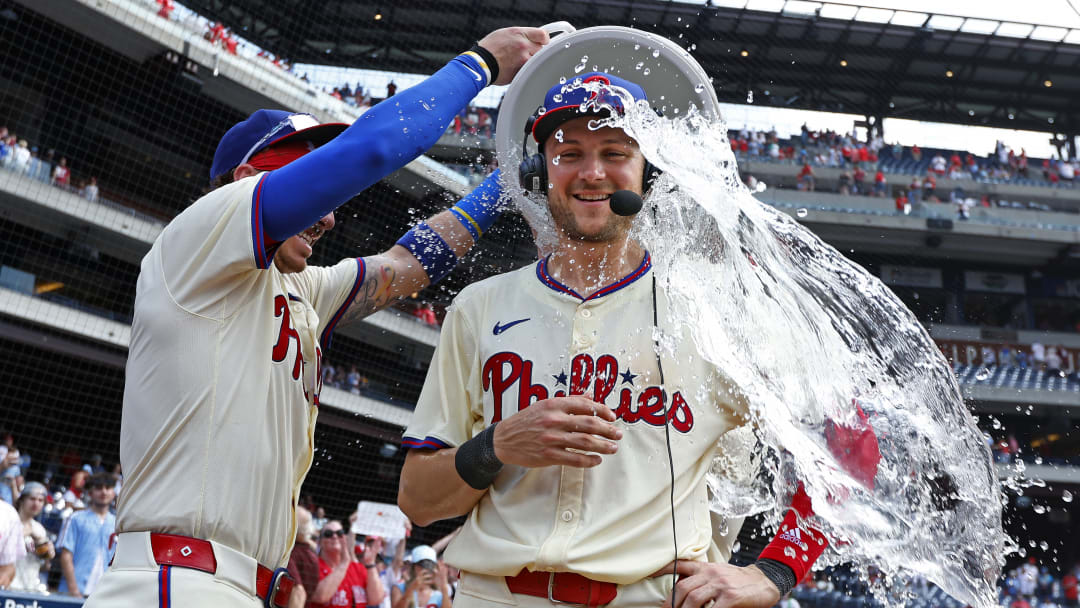 Trea Turner went 3-5 with a big two-RBI hit to help the Phillies come from behind and defeat the Marlins 7-6 on his 31st birthday