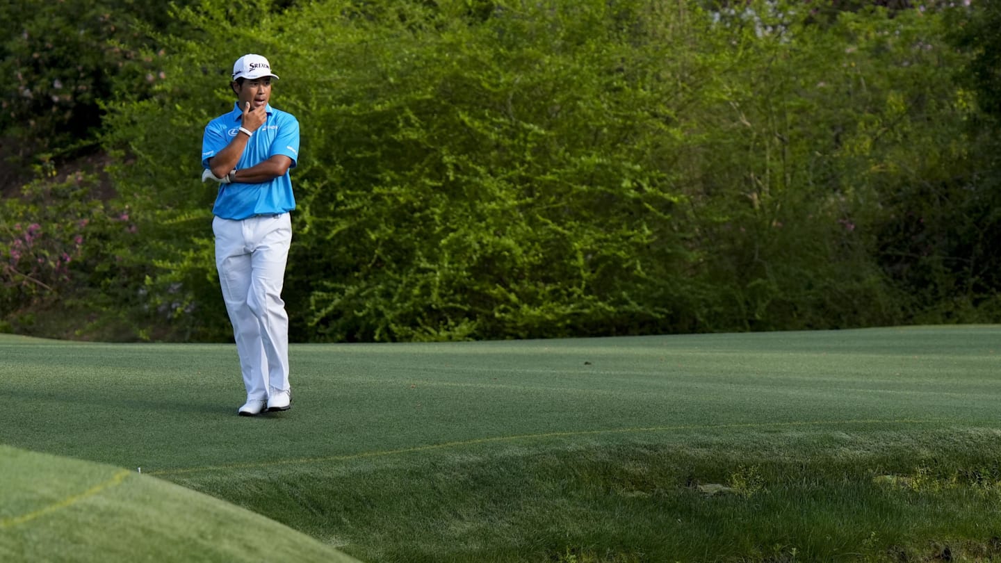 Hideki Matsuyama Winds Up in Creek on the Unluckiest Shot of The Masters So Far