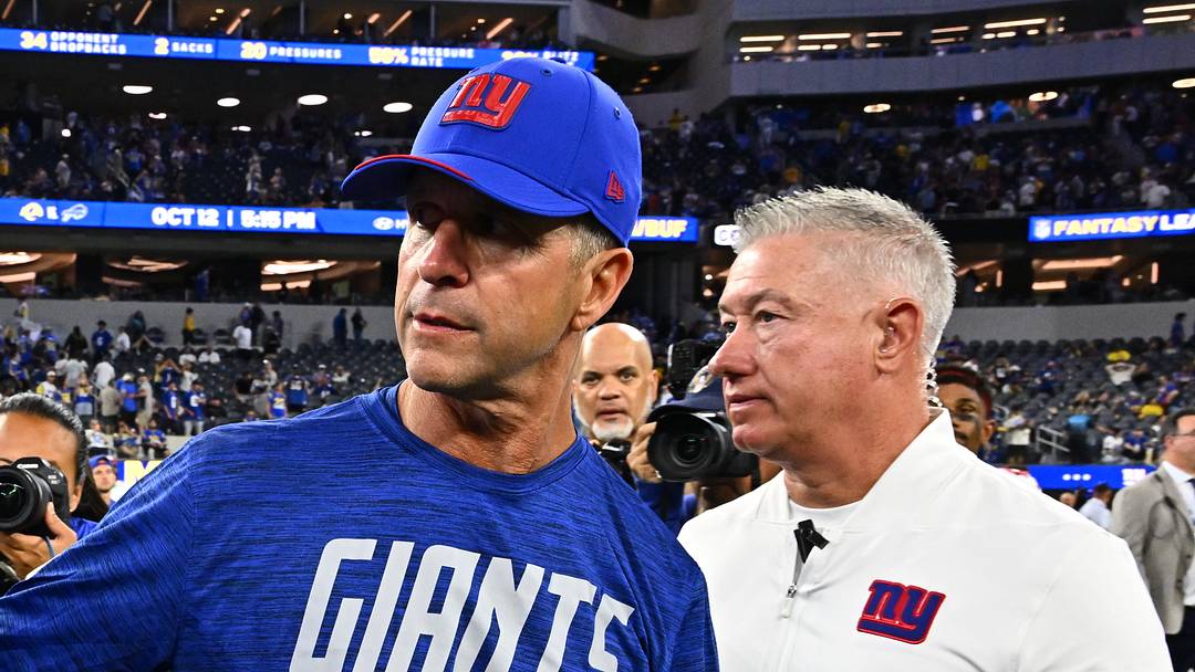 New York Giants head coach John Harbaugh New York Giants head coach John Harbaugh