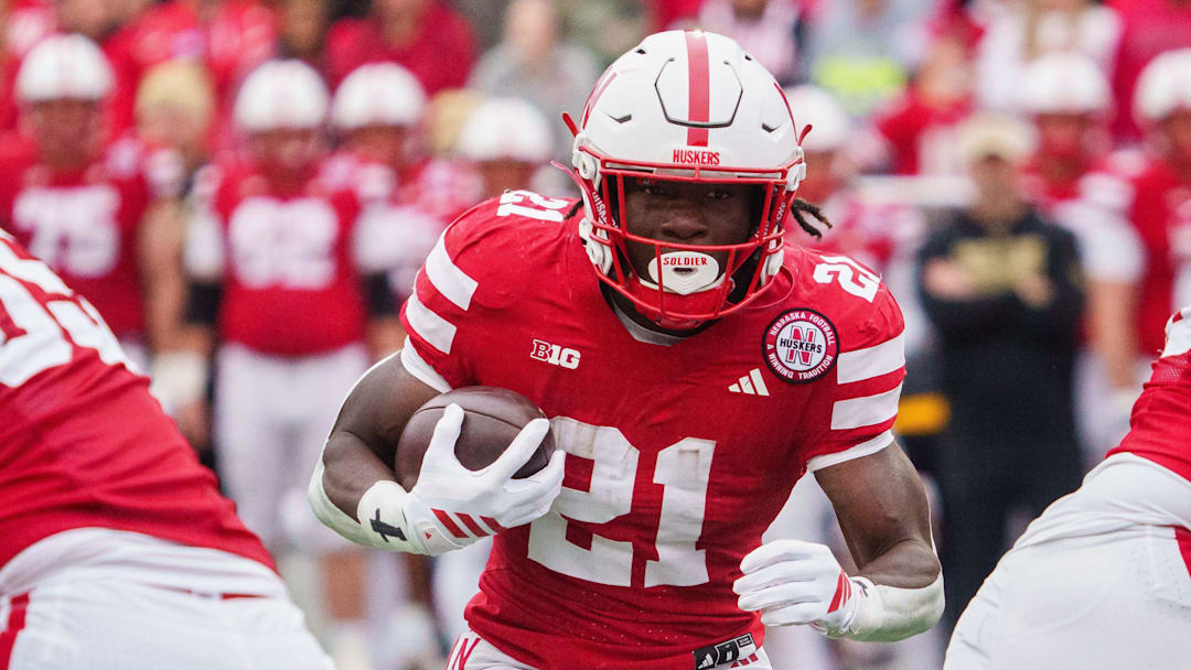 Nebraska Cornhuskers running back and draft prospect Emmett Johnson Nebraska Cornhuskers running back and draft prospect Emmett Johnson