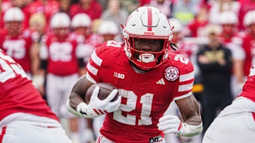 Nebraska running back Emmett Johnson has gained 1,234 yards on the ground this season.